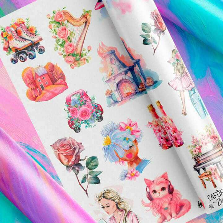 Kit digital tudo rosa - Imagem 5