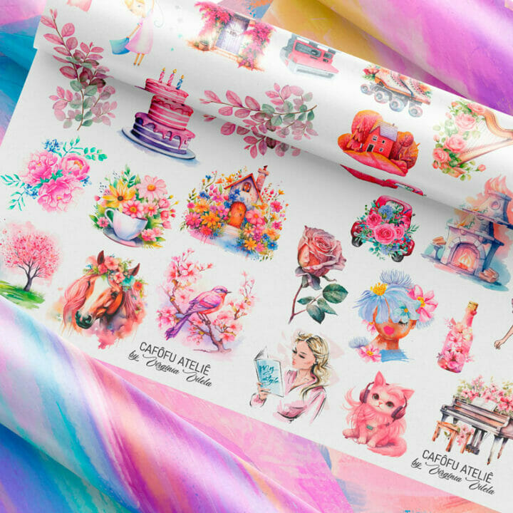 Kit digital tudo rosa - Imagem 7