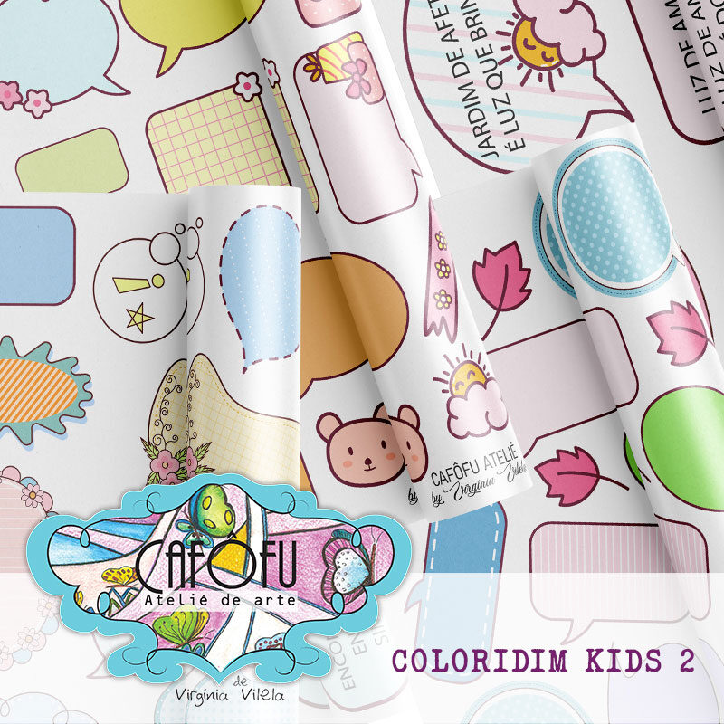 Kit digital Coloridim kids 02 - balões de fala infantis – o que é ser criança - Imagem 4