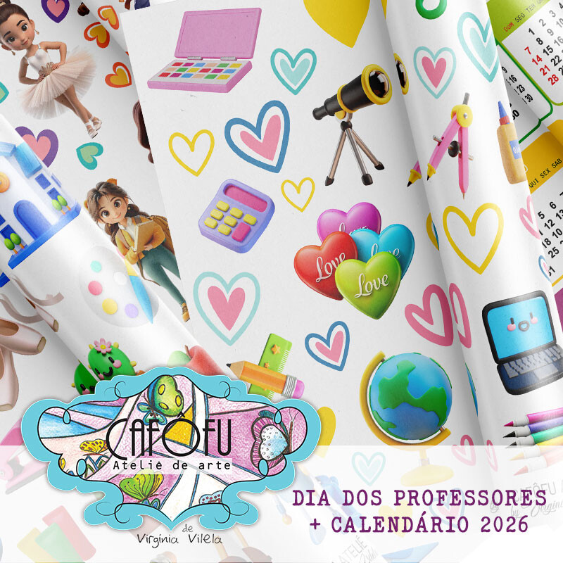 Kit digital dia dos professores mais calendário 2026 - Imagem 2